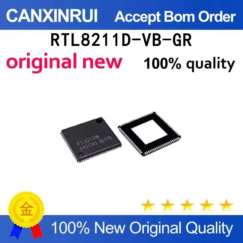 (5pcs-100pcs）New original RTL8211D RTL821D-VB-GR RTL82110 QFN48