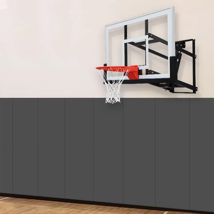 แป้นบาสเก็ตบอลติดผนังยอดนิยม ขนาด 72 นิ้ว 60 นิ้ว อุปกรณ์ฝึกซ้อมบาสเก็ตบอลสำหรับขาย