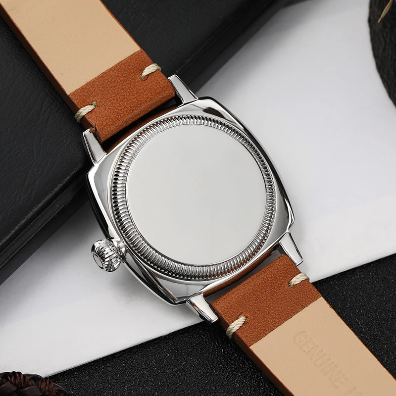 Militado ML03 Quartz Watch Men VD78 Quartz Movement Watches 316L Stainless Steel Square Case Domed Sapphire Crystal Wristwatch