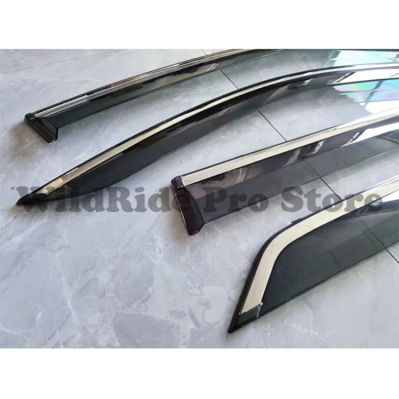 مجموعة واحدة لسيارة تويوتا فورتشنر رانر 2015 2017 درع المطر من الفولاذ المقاوم للصدأ مقاوم للسحق #3