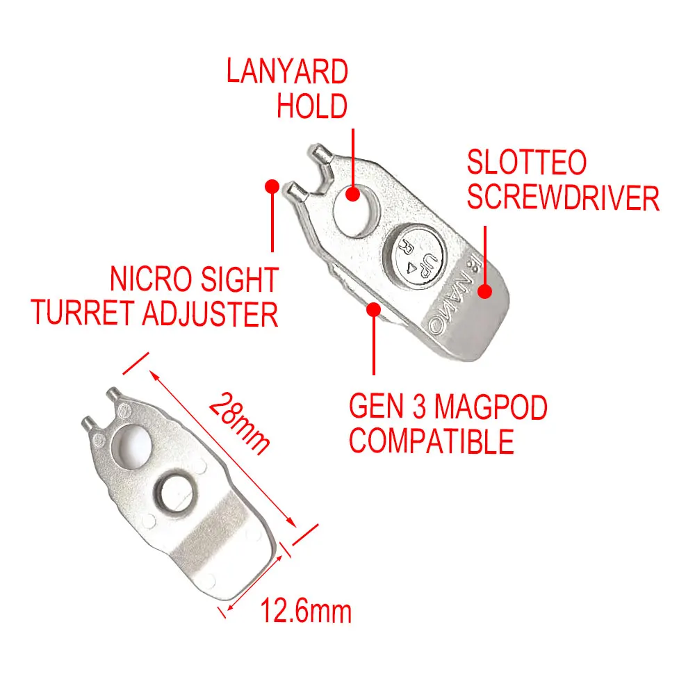 SOTAC Jacht multifunctioneel NANO-gereedschap met NANO-drager tactische accessoires