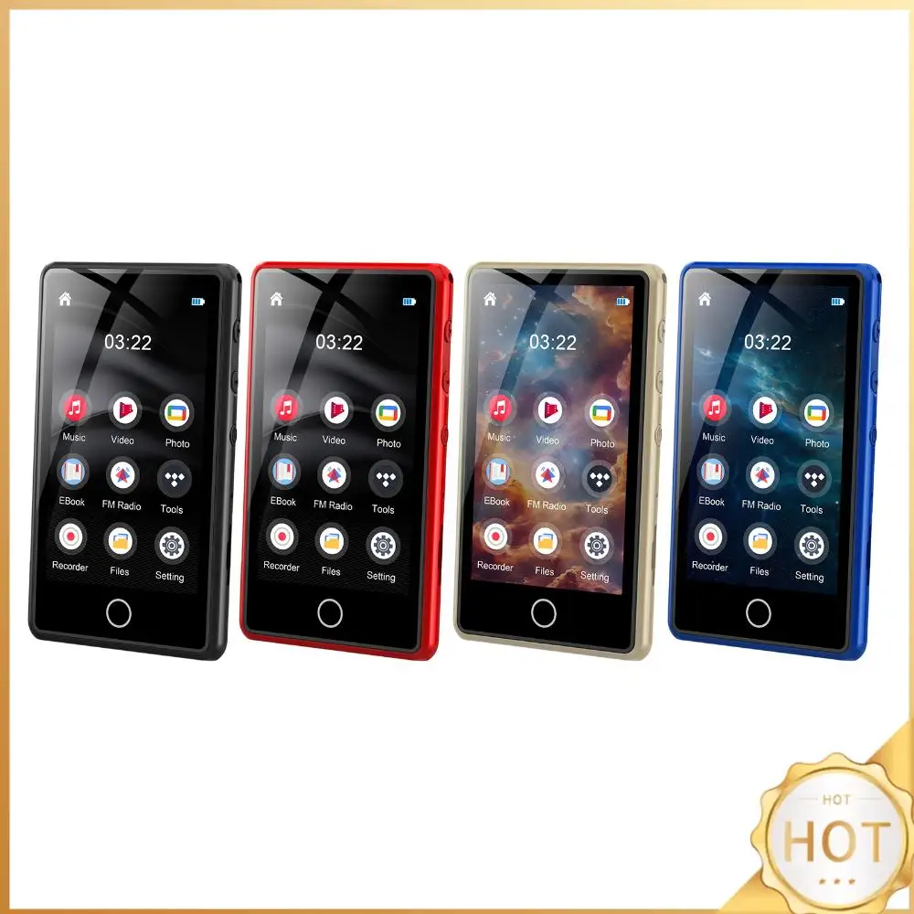 

3.0 Inch Full Touch Screen MP4 ( TF Card Not Included) No Wifi No Games Student MP3 Player Expandable Storage for Kids Adults