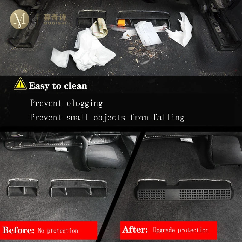 For Hyundai Palisade 2020-2023 Car interior Air conditioning vent Protective cover Vent Cover Rear Seat anti dust Accessories