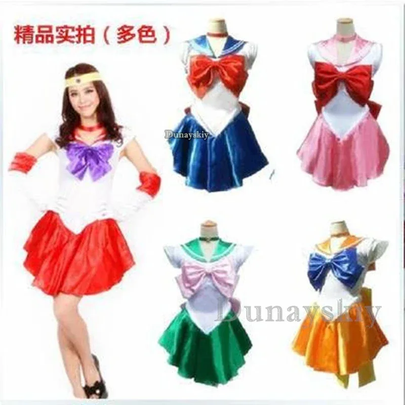 Аниме Сейлор костюмы для косплея аниме фигурка Луны платье Vestido костюмы на Хэллоуин для женщин костюм парик Лоли одежда вечерние униформа
