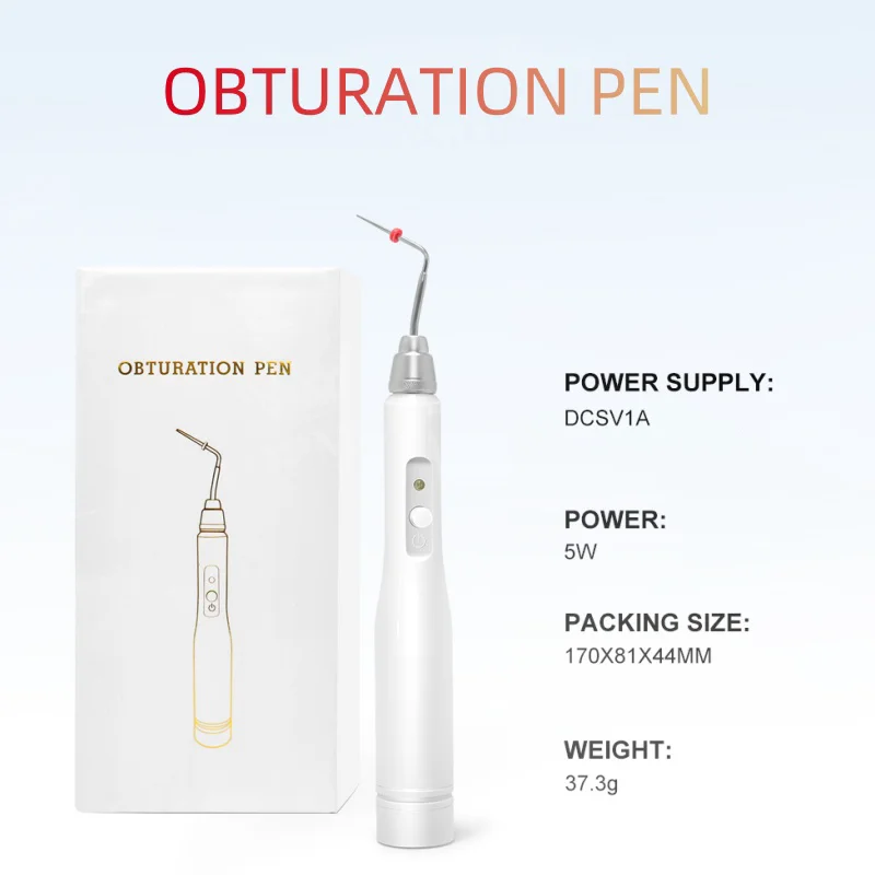 Dental Cordless Gutta Percha Obturation Pen with 2 Pcs Tips Dentistry Endodontic Obturation System Dental Lab Equipment Tools