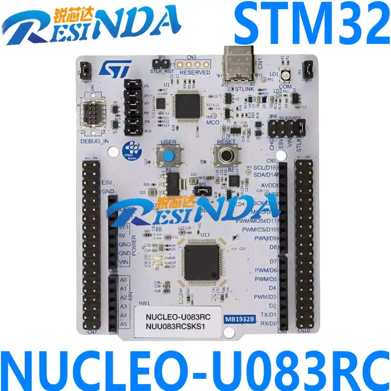 Spot NUCLEO-U083RC STM32 core 64 development board uses STM32U083RC microcontroller