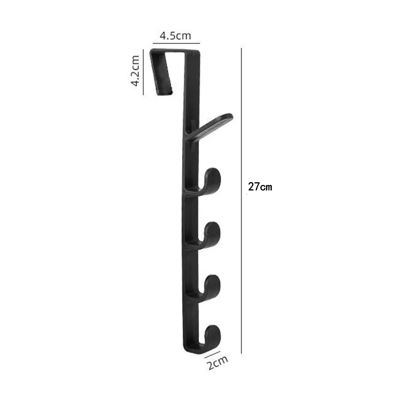 Behind the Door Coat Hook Hanger behind the Door Cabinet Wardrobe Dormitory Door Hook Storage Rack view 6