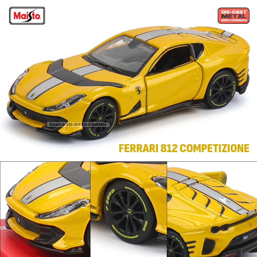 

Maisto 1:64 Ferrari 812 Superfast SF90 SP1 Lamborghini 37, шасси, полностью сплав, литая под давлением модель автомобиля, коллекция подарочных игрушек
