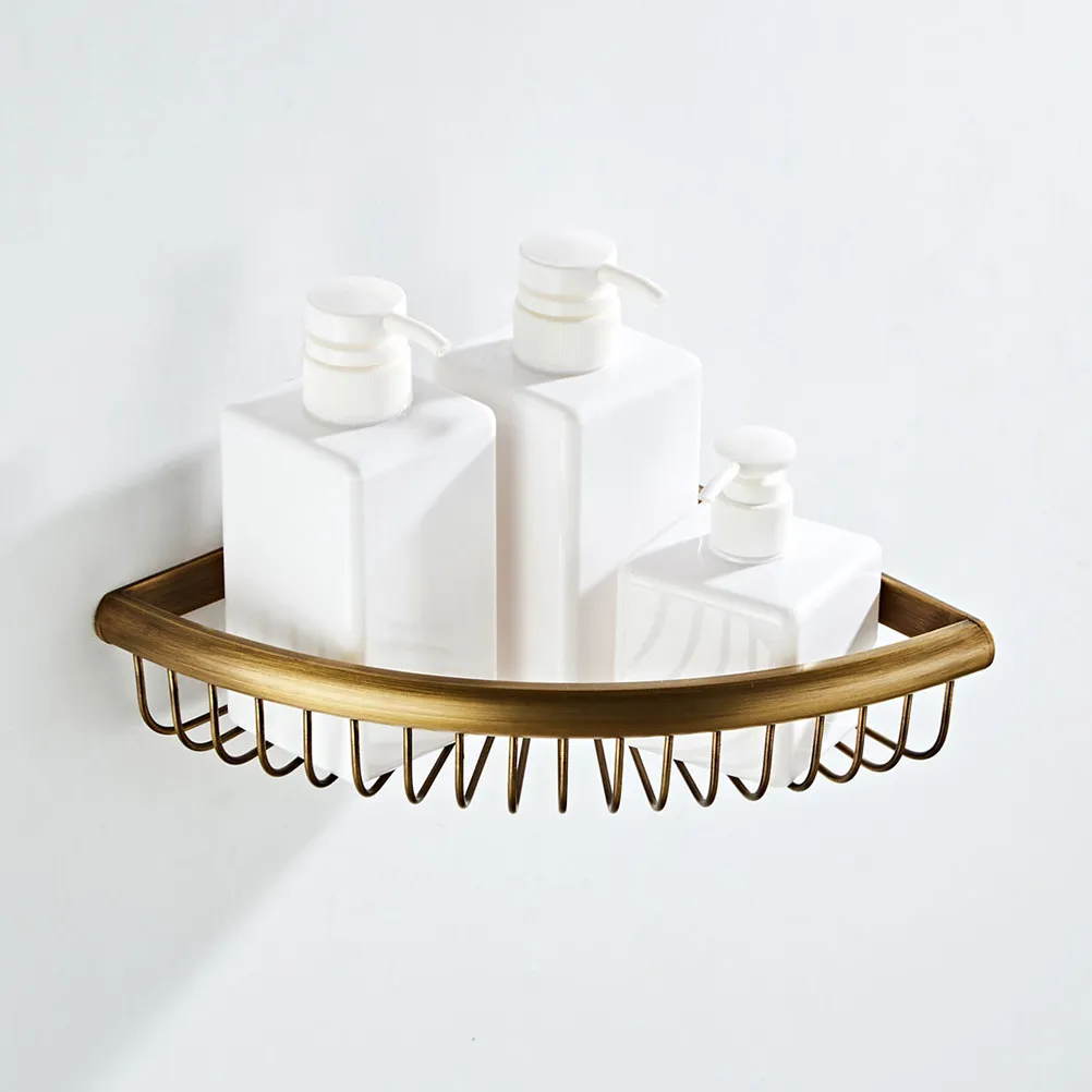 Wall Mounted Bathroom Organizer Shelf – Corner Storage Rack for Toiletries Towels and Essentials