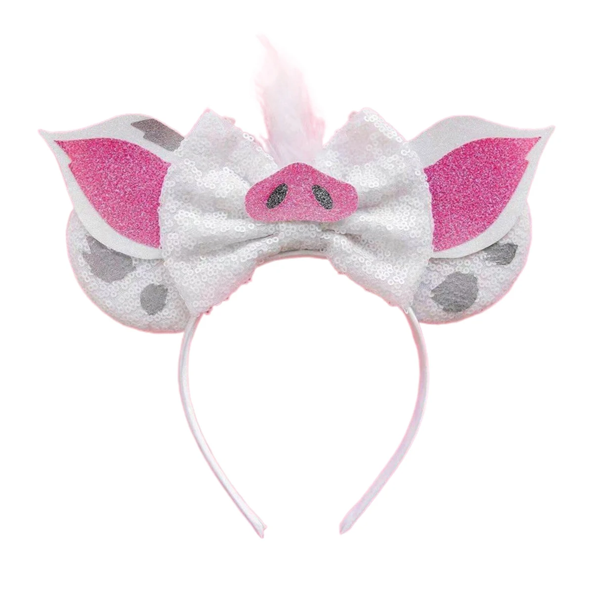 Newest Mickey Mouse Ears Headband Cartoon Sequins 5\