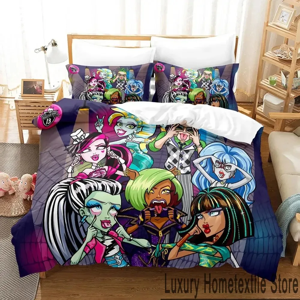 3D Print Personelity Monster Cartoon High Bedding Set Boys Girls Twin Queen King Size Duvet Cover Pillowcase Bed boys Adult