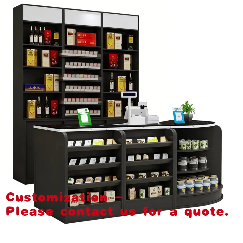 

Customize.Wooden Checkout Counter Supermarkets and Convenience Stores Service Cash Counter