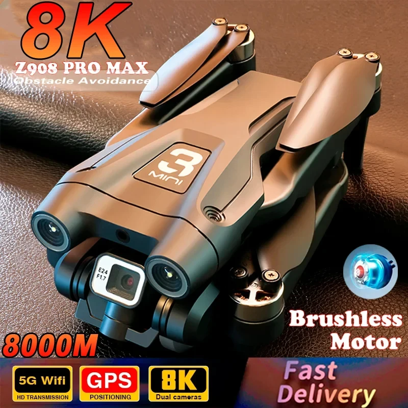 New Xiaomi Z908 Pro Max Drone Brushless Motor 8K GPS Professional Dual HD Aerial Photography FPV Obstacle Avoidance Quadrotor