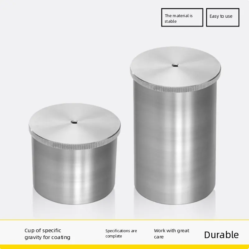 Paint specific gravity cup (aluminum) stainless steel specific gravity cup 37ml/50ml/100ml density cup