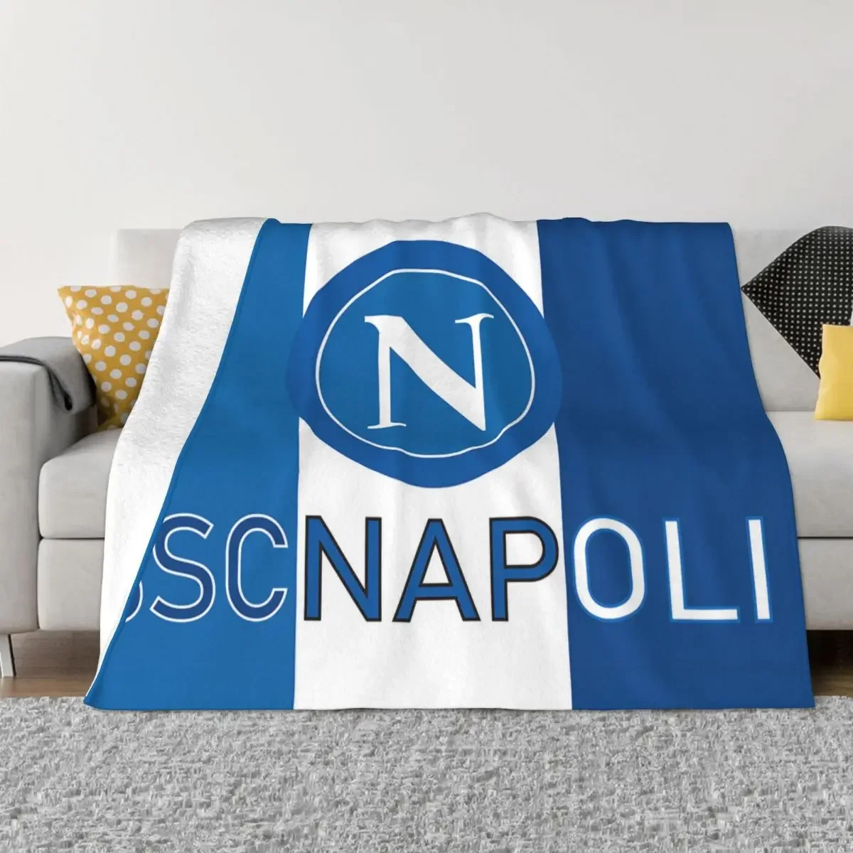 Football Ssc Naples Coral Fleece Plush Throw Blankets Blankets for Sofa Couch Soft Plush Thin Quilt throw blanket