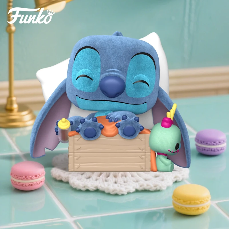 

FUNKO POP 《Disney Lilo & Stitch Sleepy Pod Stitch (пушистый)》Аниме Экшн Настольное украшение Орнамент Модель Игрушки Коллекционная модель