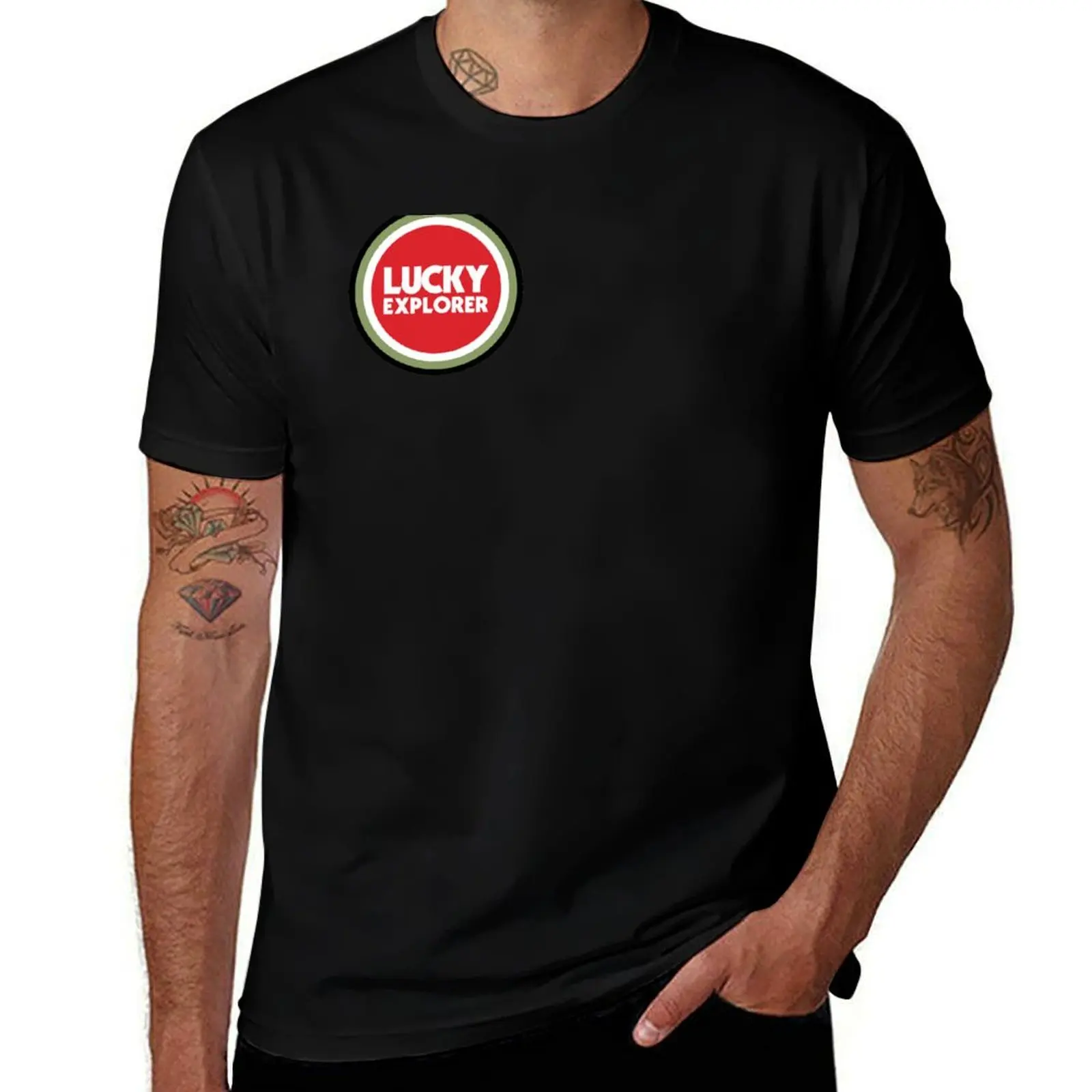 

Lucky Explorer Cagiva small T-Shirt oversizeds topping gifts for boyfriend oversized graphic tee mens shirts graphic tee