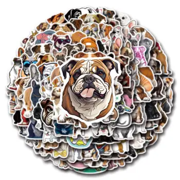 10/30/50/110 張裝鬥牛犬卡通貼紙 酷寵物狗貼紙 動物塗鴉貼紙 行李箱 筆記型電腦 吉他 自行車 滑板 玩具 8 最佳銷售 鬥牛犬貼紙 - №8