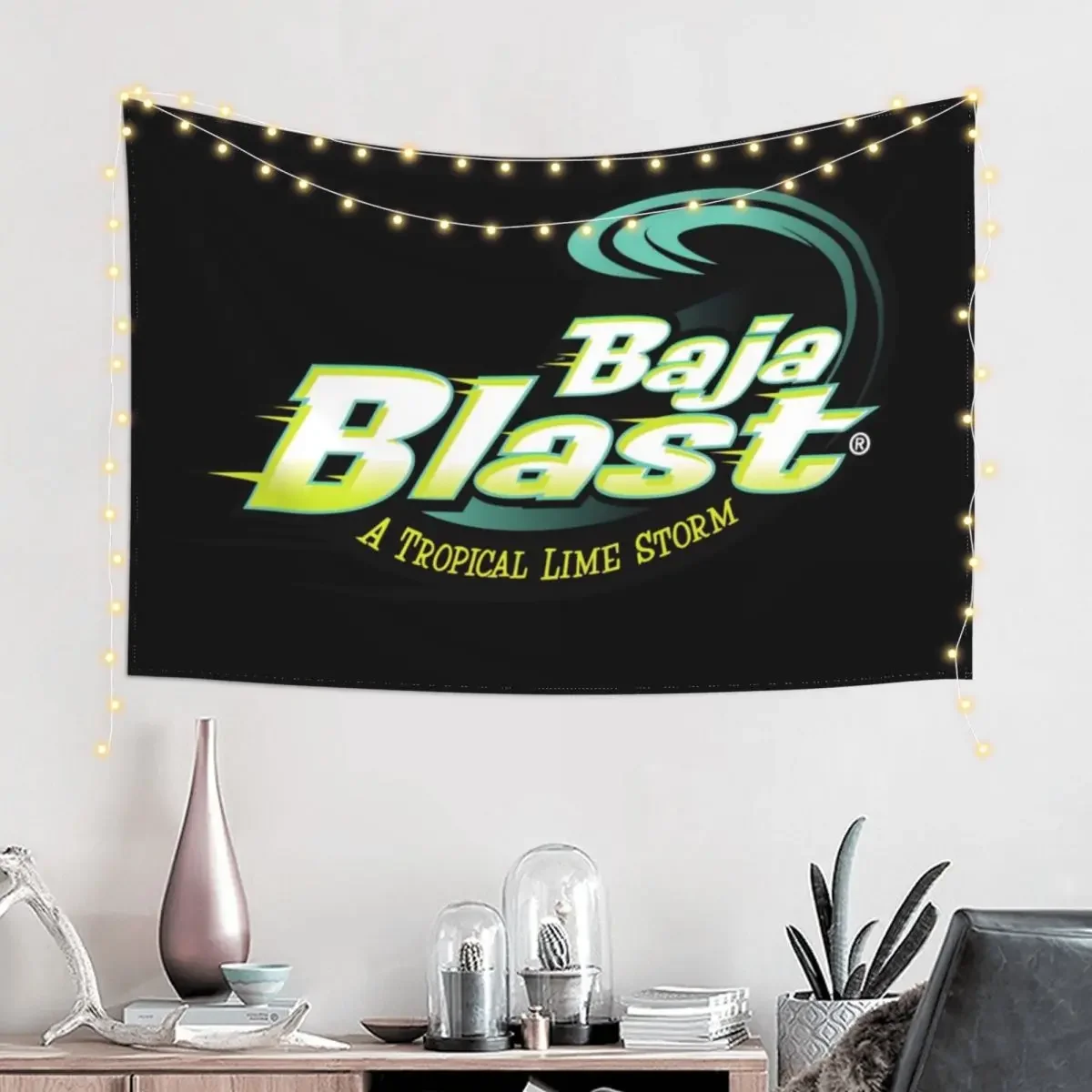 baja blast plain logo Tapestry Decor Home Bedroom Deco Room Decor Korean Style Anime Decor Tapestry