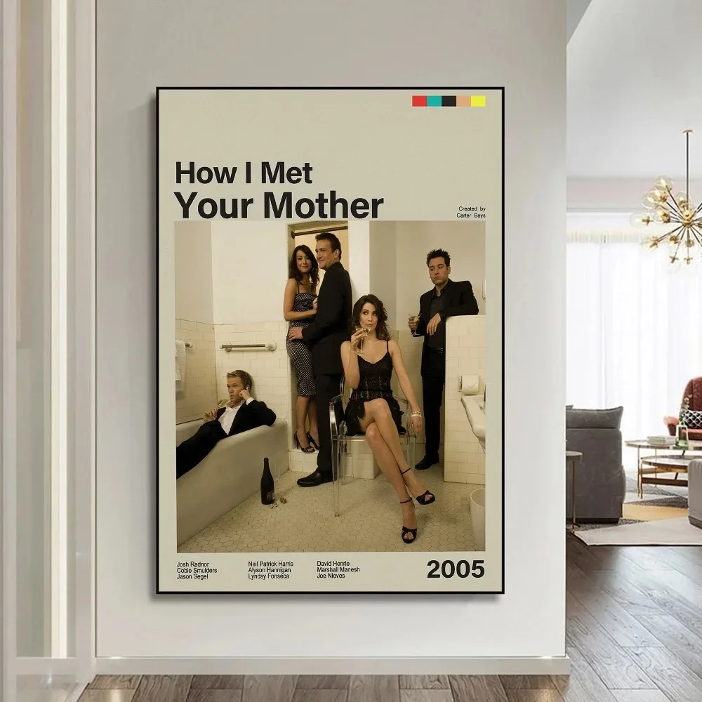 How I Met Your Mother Self-adhesive Art Poster Whitepaper Prints Posters Artwork Aesthetic Art Wall Painting