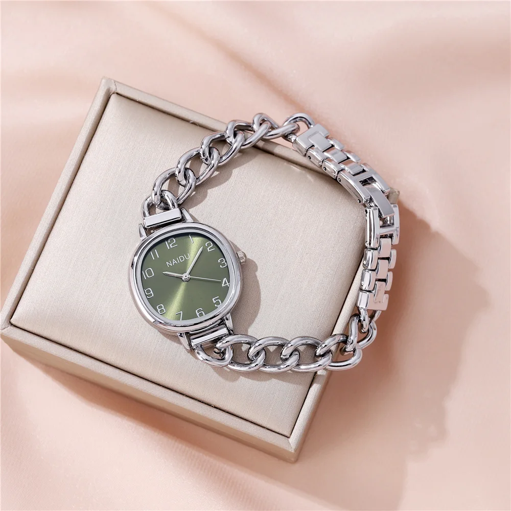 fashion steel bracelet band quartz women dress watch