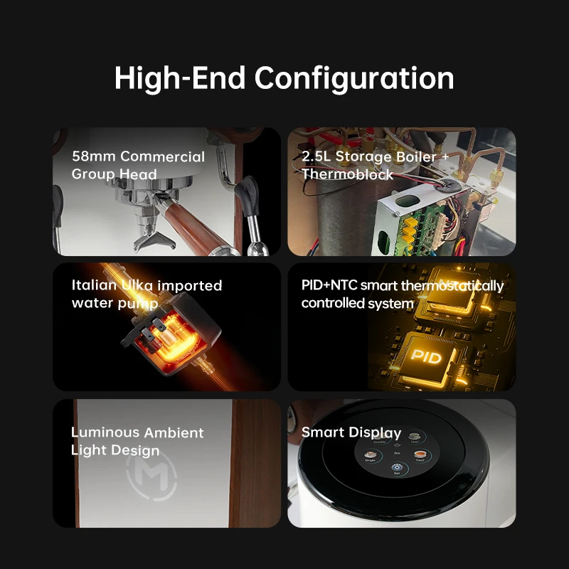 MDK Alles-in-één espressomachine MC-5T voor hotels en cafés Bar Kenmerken Koffie- en theescherm Touchscreen