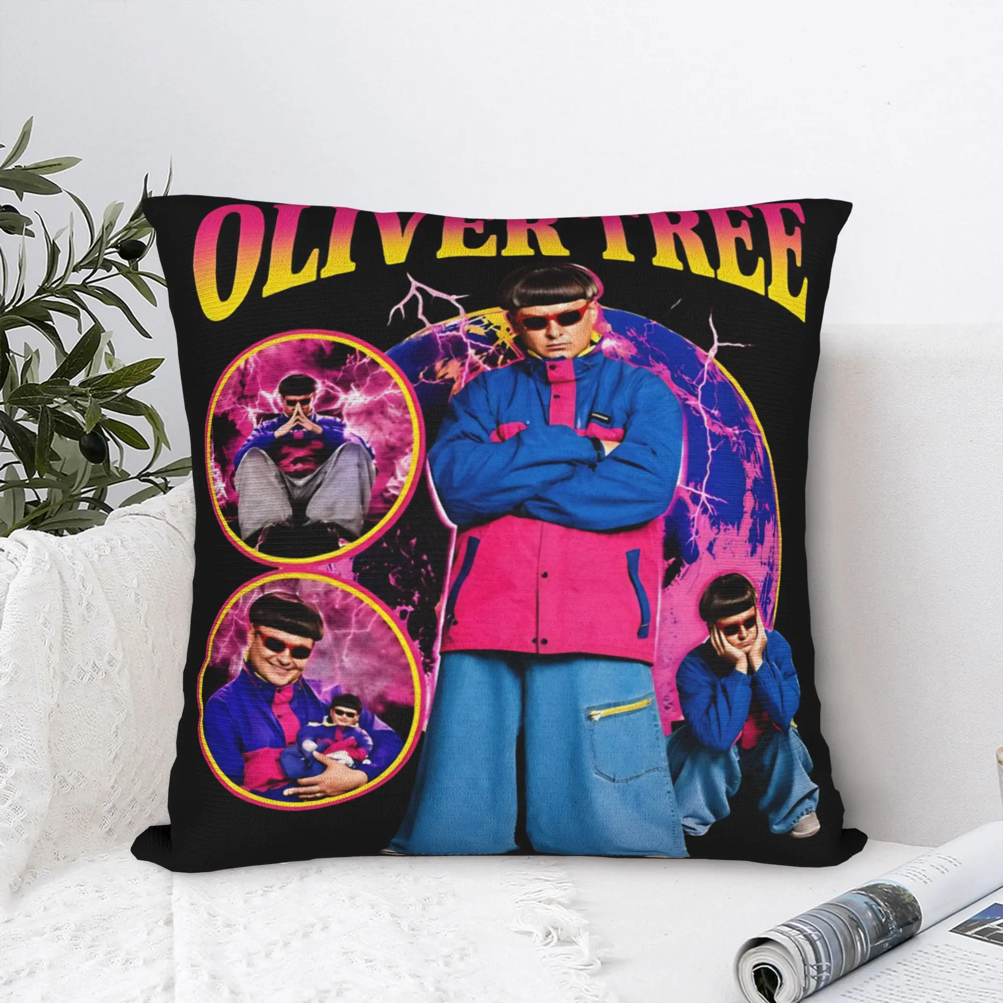 Oliver Tree Rest In Peace 1993 to 2026 Poster Pillow Case  Comfy Pillow Cover For Living Room Chair Kawaii Pillowcases