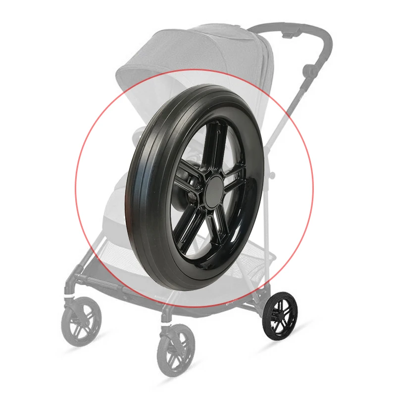 Stroller Rear Wheel For Cybex Melio 2/3 Carbon Pushchair Whole Back Wheel With Tire Frame Shaft Baby Buggy Accessories