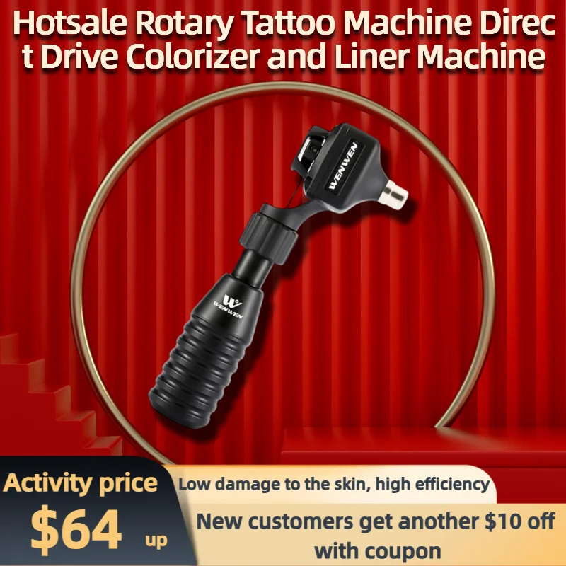 

Лидер продаж, ротационная тату-машинка с прямым приводом, машинка для растушевки и подкладки, моторный пистолет для тату-мастеров