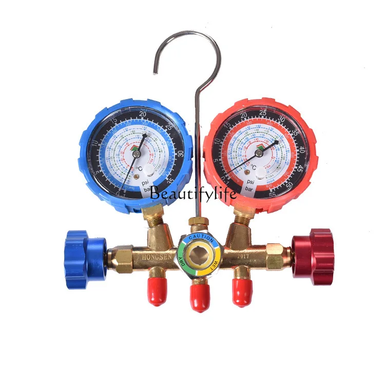 

HS-536G-R410A R22 air conditioner plus night double meter plus fluorine meter refrigerant snow pressure gauge accessories