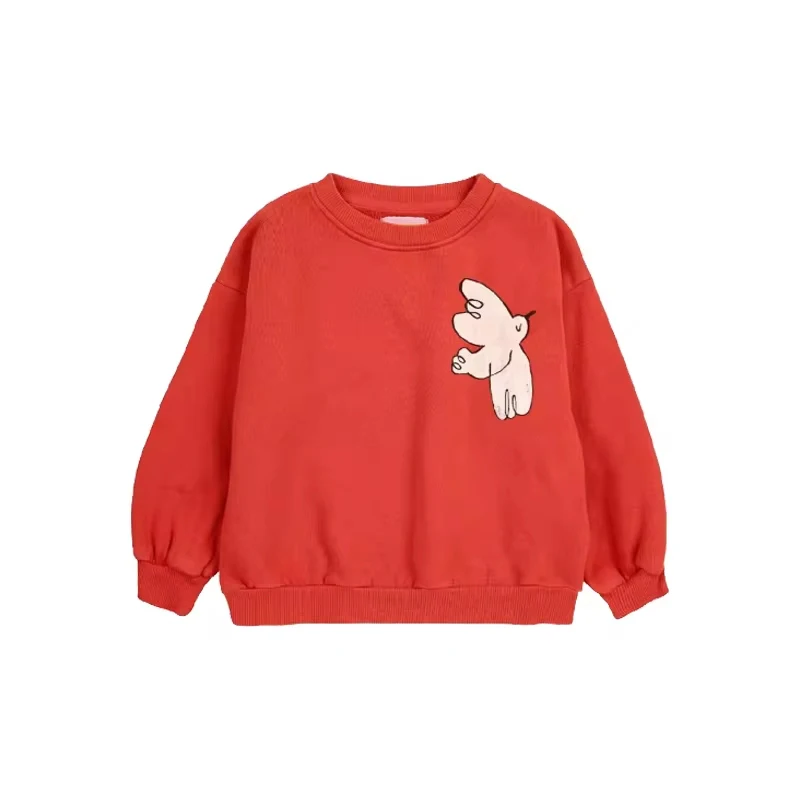 kids sweaters 24 AW boys girls cute print sweatshirts baby child cotton outwear tops clothing