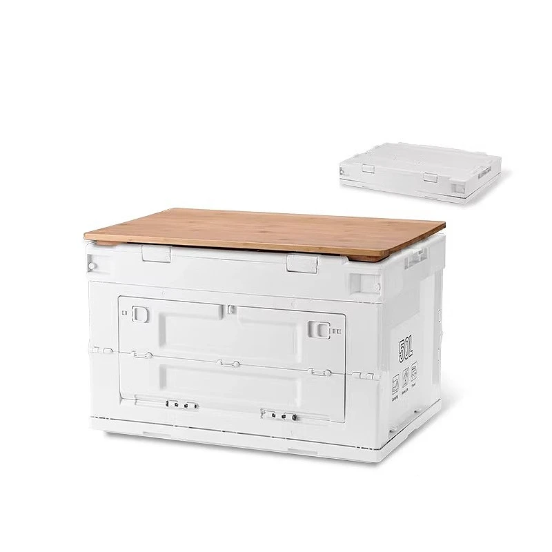

Camping Foldable Box With Lid Storage Outdoor Car Trunk Camping Outdoor Supplies Portable Wardrobe Sundries box