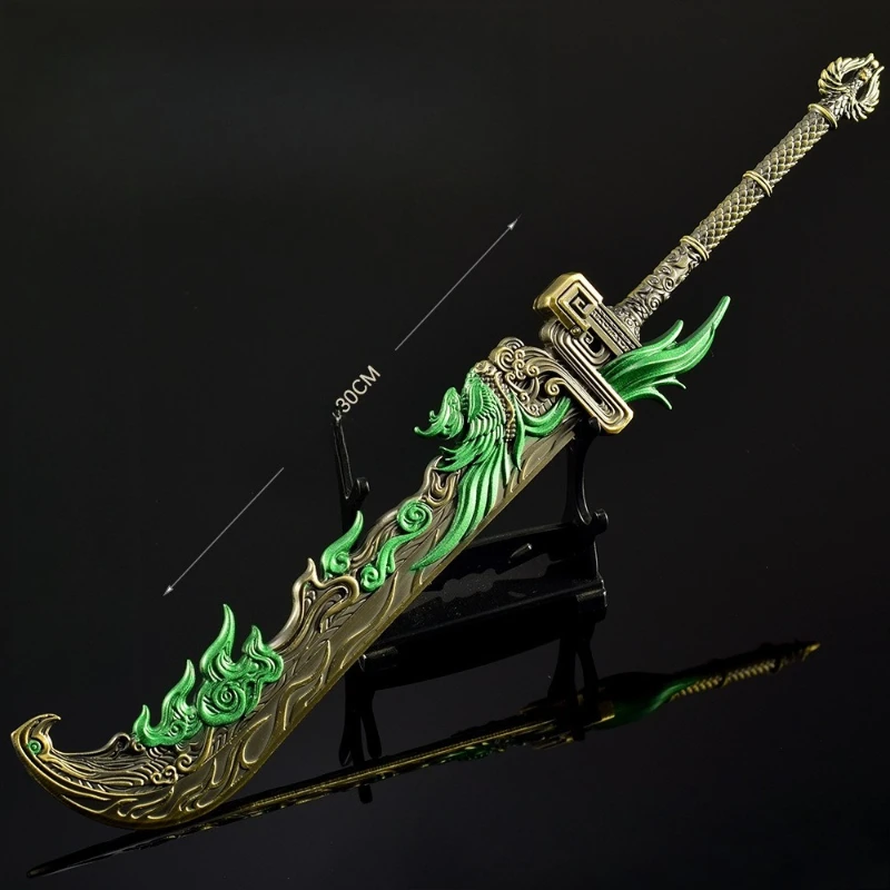 Naraka: Bladepoint-Spielmodell, Kunsthandwerk, Dekoration, Drache, Spatz, breites Messer, Ganzmetall-Spielzeug, Desktop-Ornament, Dekorationen, Geschenke