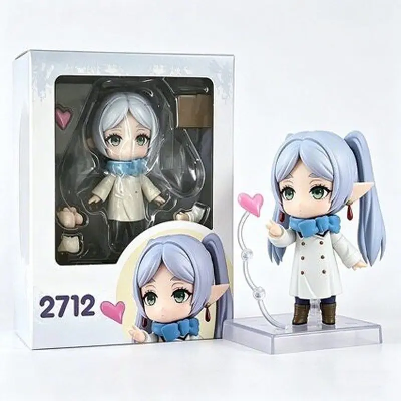 Figura Coleccionable Nendoroid 2712 Frieren con Atuendo Invernal, Versión Q, Edición Especial para Fans del Anime, Adorno de Escritorio, Modelo de Juguete