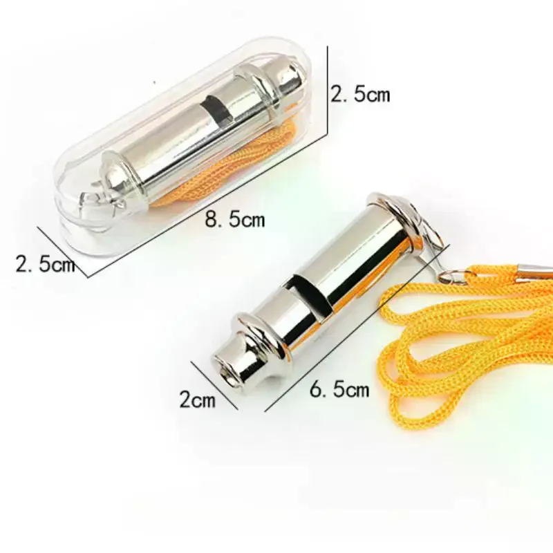 Stainless Steel High-Frequency Whistle for Outdoor Emergency Life-saving Traffic Command Training Sports And Referee Use