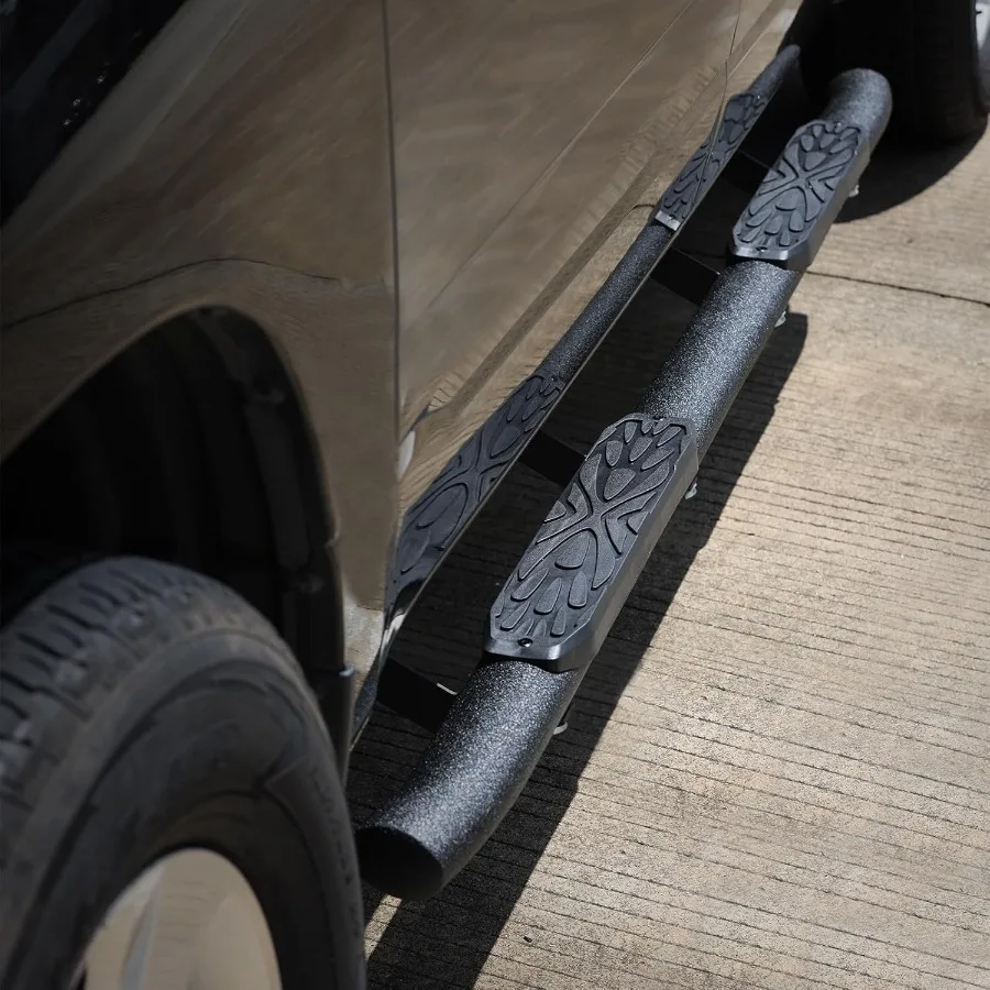 لوحات تشغيل ذات أنبوب بيضاوي 3.5 بوصة مصممة لـ 2005-2023 تويوتا تاكوما كابينة مزدوجة ونماذج كابينة طاقم مع 4 كاملة Si