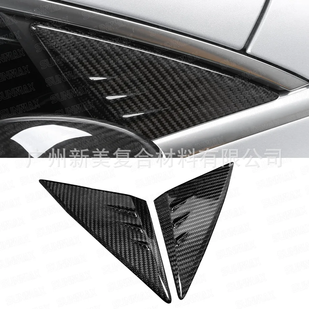 

Для Mercedes-Benz A-Class/CLA сухая стойка из углеродного волокна, треугольное украшение для окна, модификация автомобиля, внешняя нашивка, аксессуары