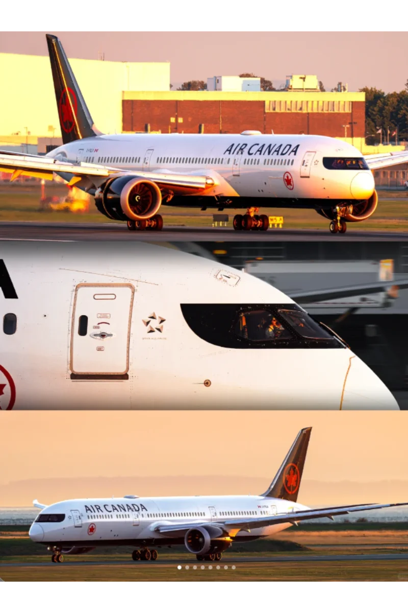 

Масштаб 1/130, 43 см, самолет America Canada Airlines B787, самолет Dreamliner с коллекцией освещения, украшение для дисплея, подарки