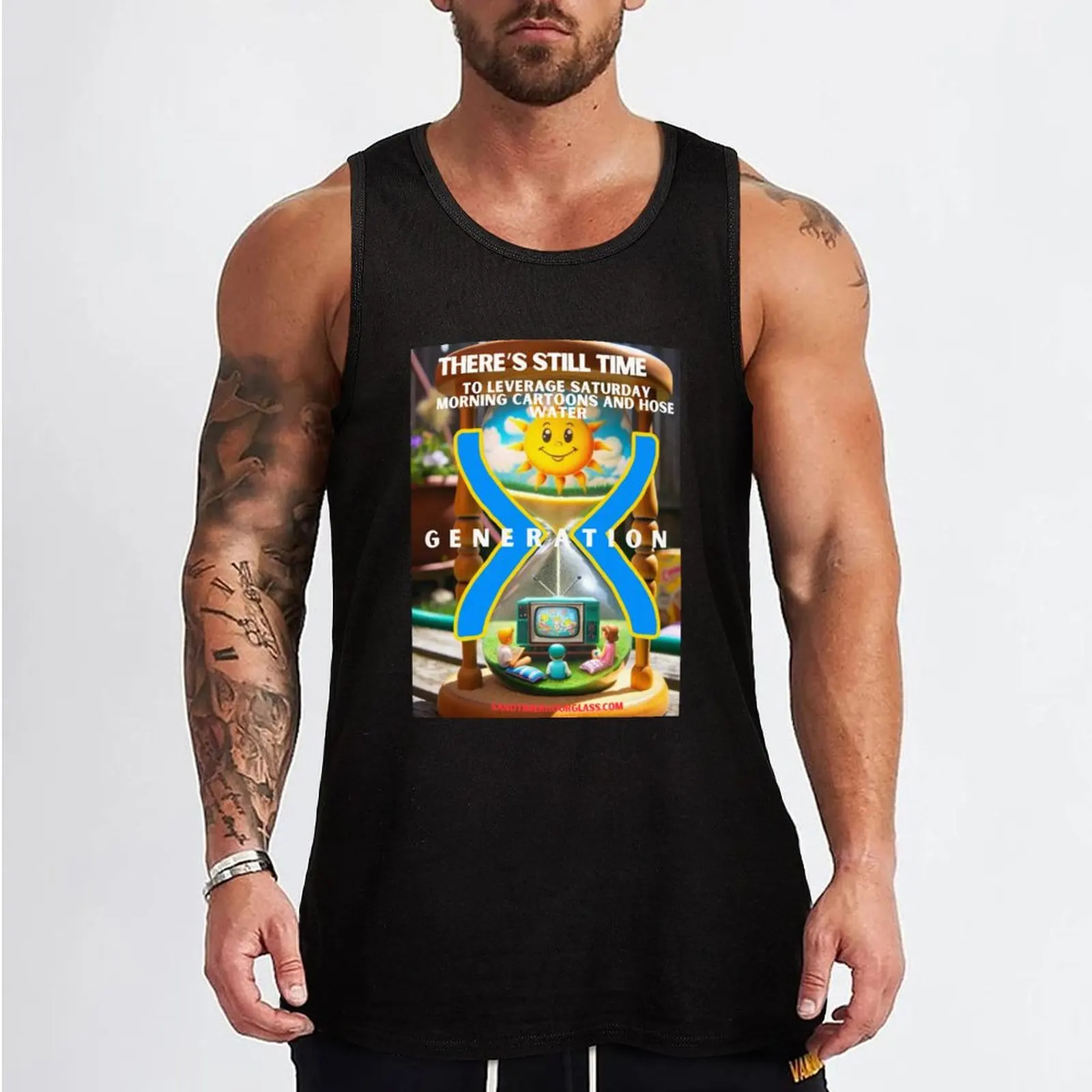 Gen X leverage those cartoons and hose water Tank Top bodybuilding men clothes best selling products