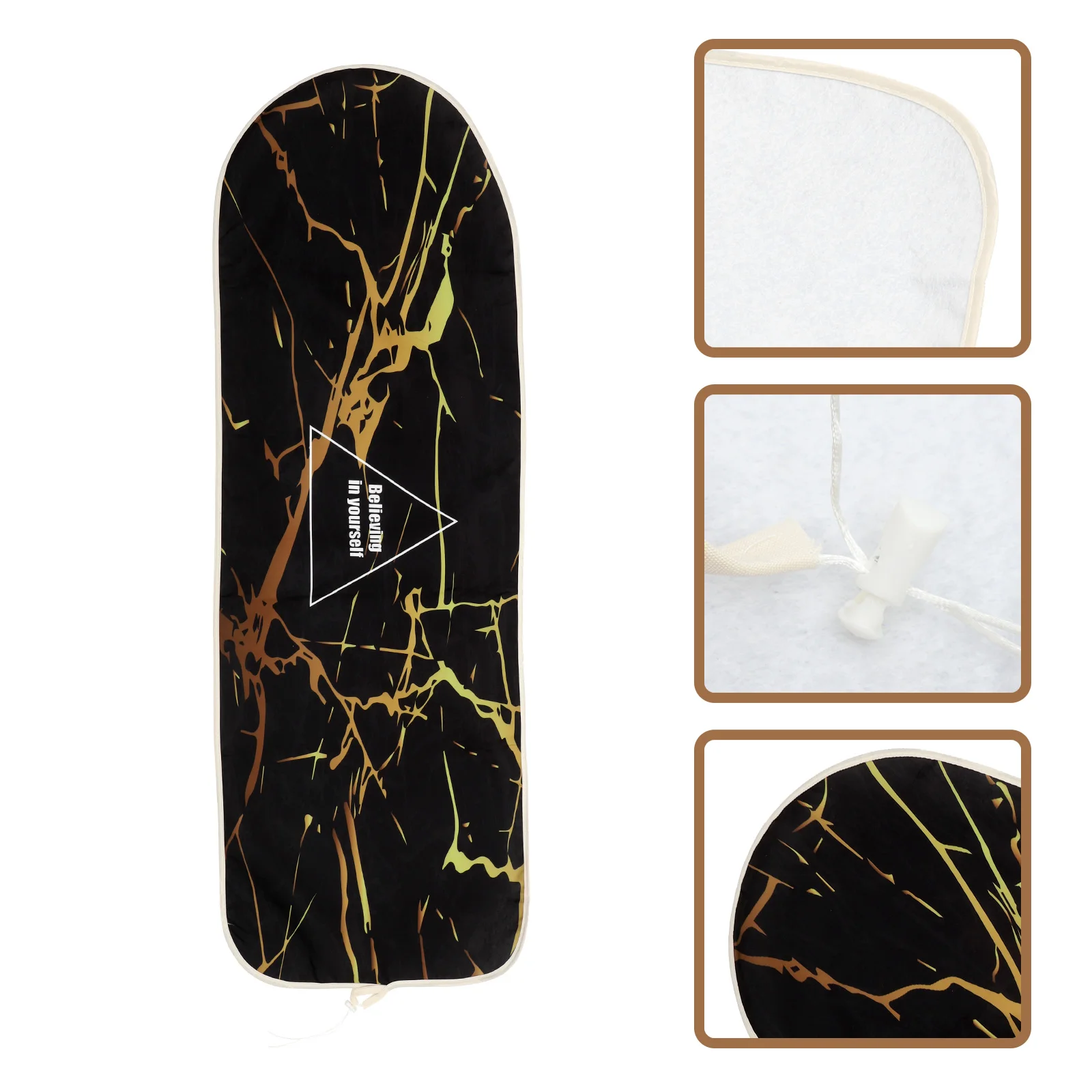 

Premium Ironing Heat Resistant Protective Iron Board Cover With Drawstring Foldable Design For Home Hotel Use Wear