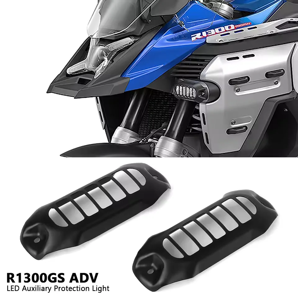 

For BMW R1300GS ADV R 1300 GS Adventure 2024 2025 Motorcycle Accessories LED Auxiliary Light Cover Lamp Protection Guard Grille