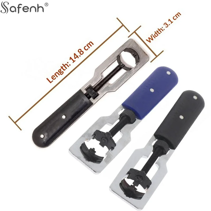 1Pc Metal Backcover Remove Tool 14-35mm Adjustable Metal Watch Back Cover Opener Wrench Rear Case Remover Watchmaker Repair Tool