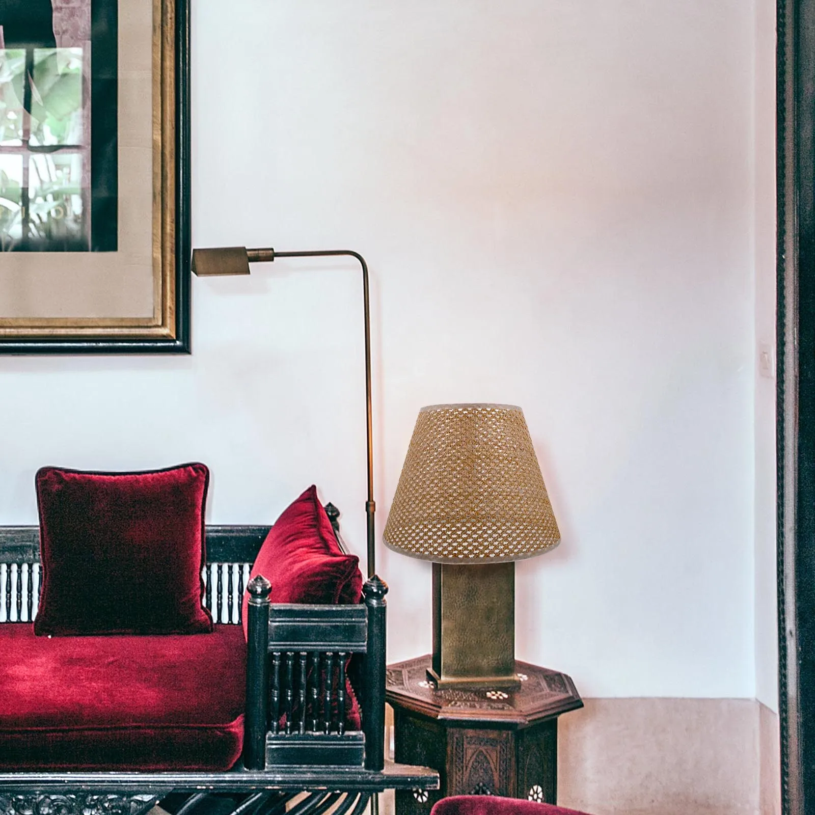 

1Pcs Imitation Woven Rattan Lampshade E27 Fixture High Quality Lamp Cover Creative Decorative Shade for Indoor Lighting