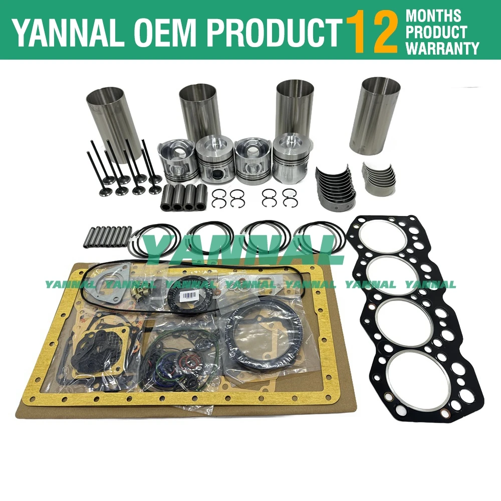 Overhaul Rebuild Kit For Mitsubishi S4K-T Engine Caterpillar E110B E120B