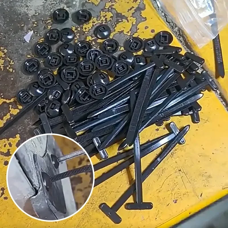 

Нейлоновые стяжки-молнии, многофункциональные автомобильные защитные приспособления для двигателя, крепежный зажим для панели под кузовом, сменный винт, сверхмощная самоблокирующаяся кабельная стяжка