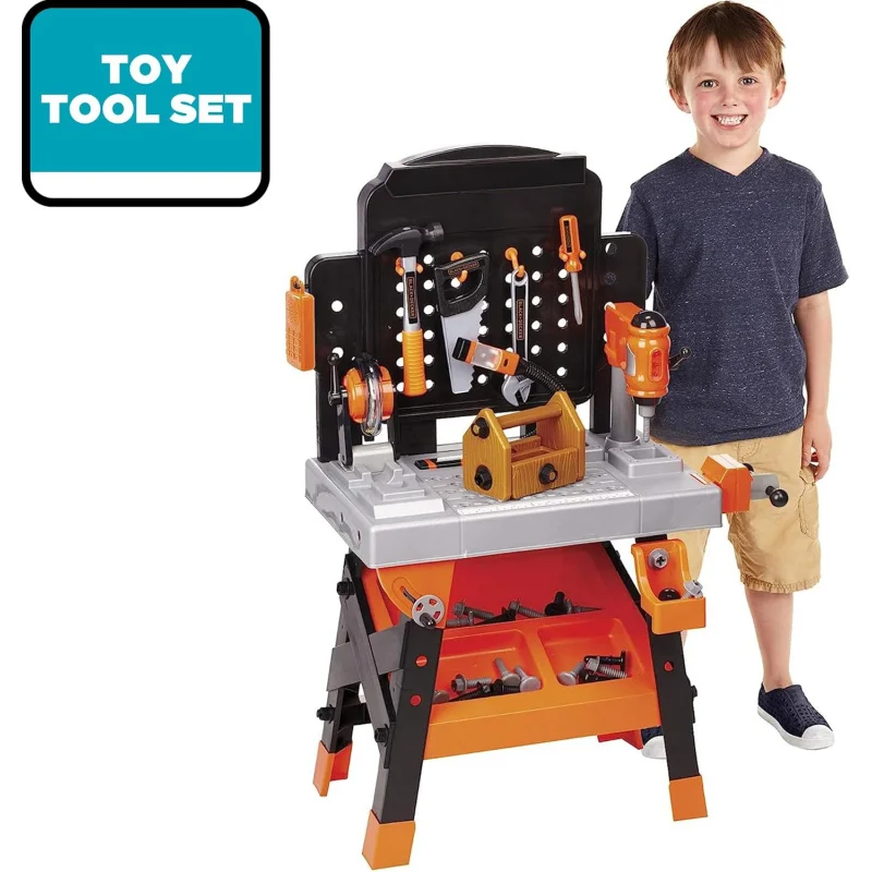 Power Tools Workshop - Build Your Own Toy Tool Box – 75 Realistic Toy Tools and Accessories [Amazon Exclusive]