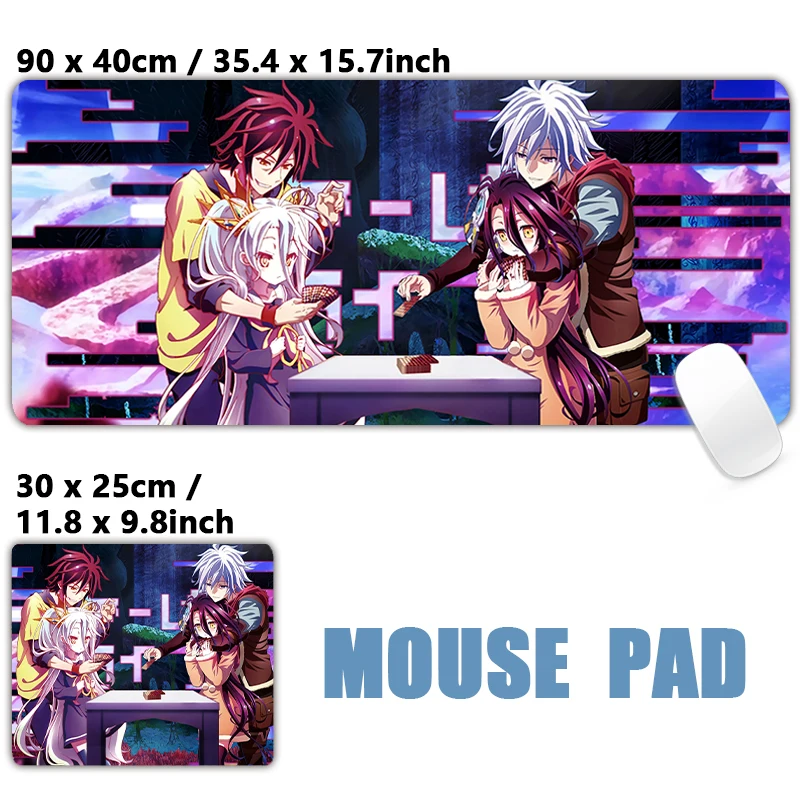 XXL แผ่นรองเมาส์ขนาดใหญ่แผ่นรองเมาส์ไม่มีเกมไม่มีชีวิต zora Shiro schwi riku shuvi