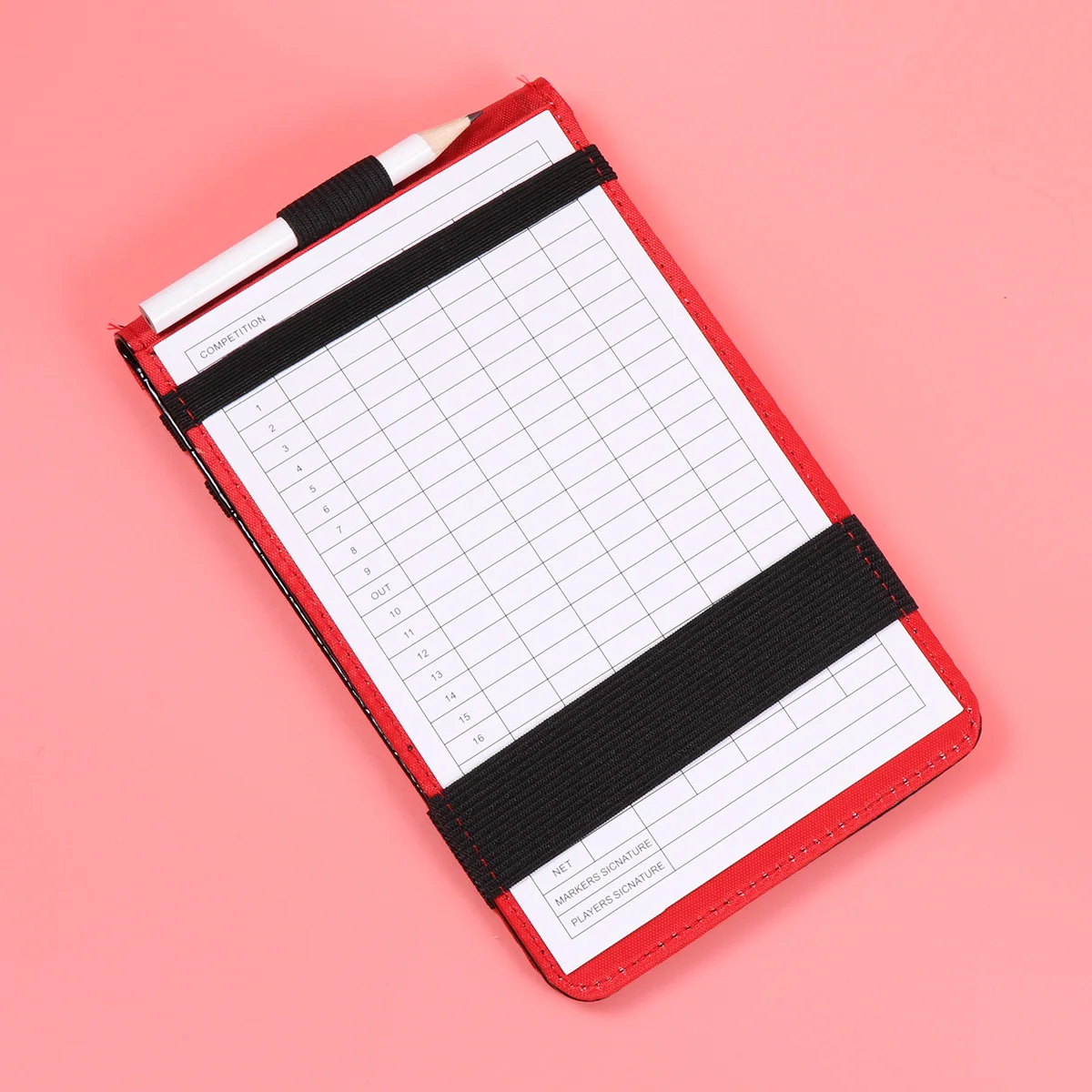 

Golf Scoring Book Scorecard Holder PU Keeper Lightweight Portable Snakeskin Durable Great Gift Enthusiasts Standard