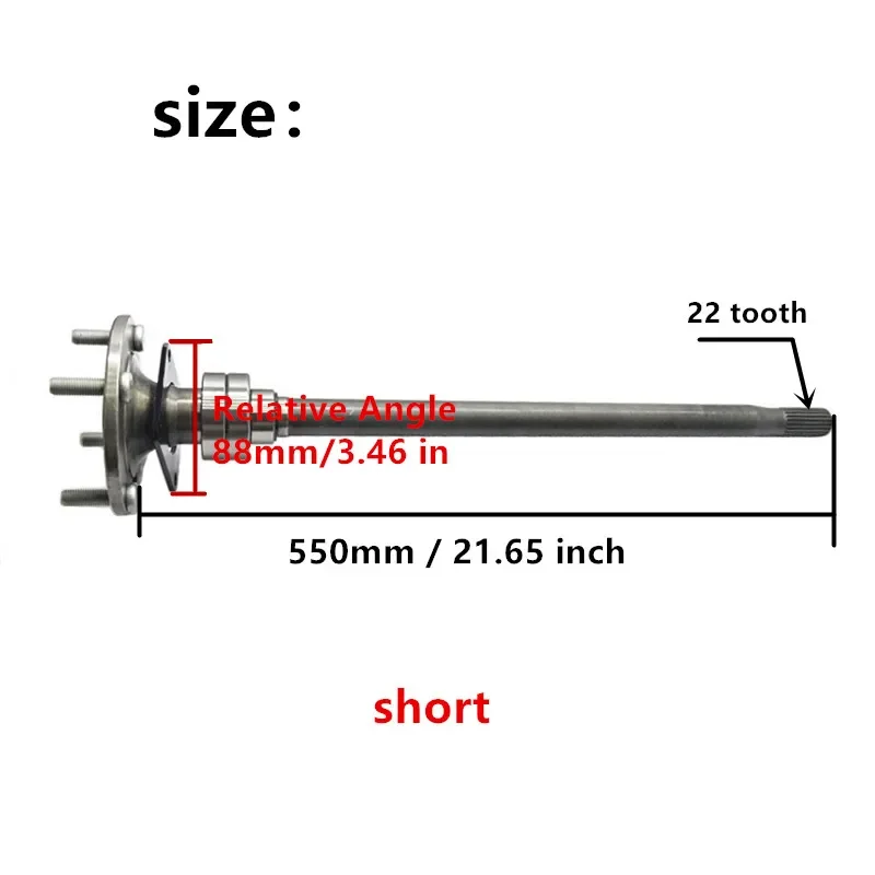 Original and genuine Rear axle half axis rotation axis suitable For Lvtong golf cart ，Sightseeing Car