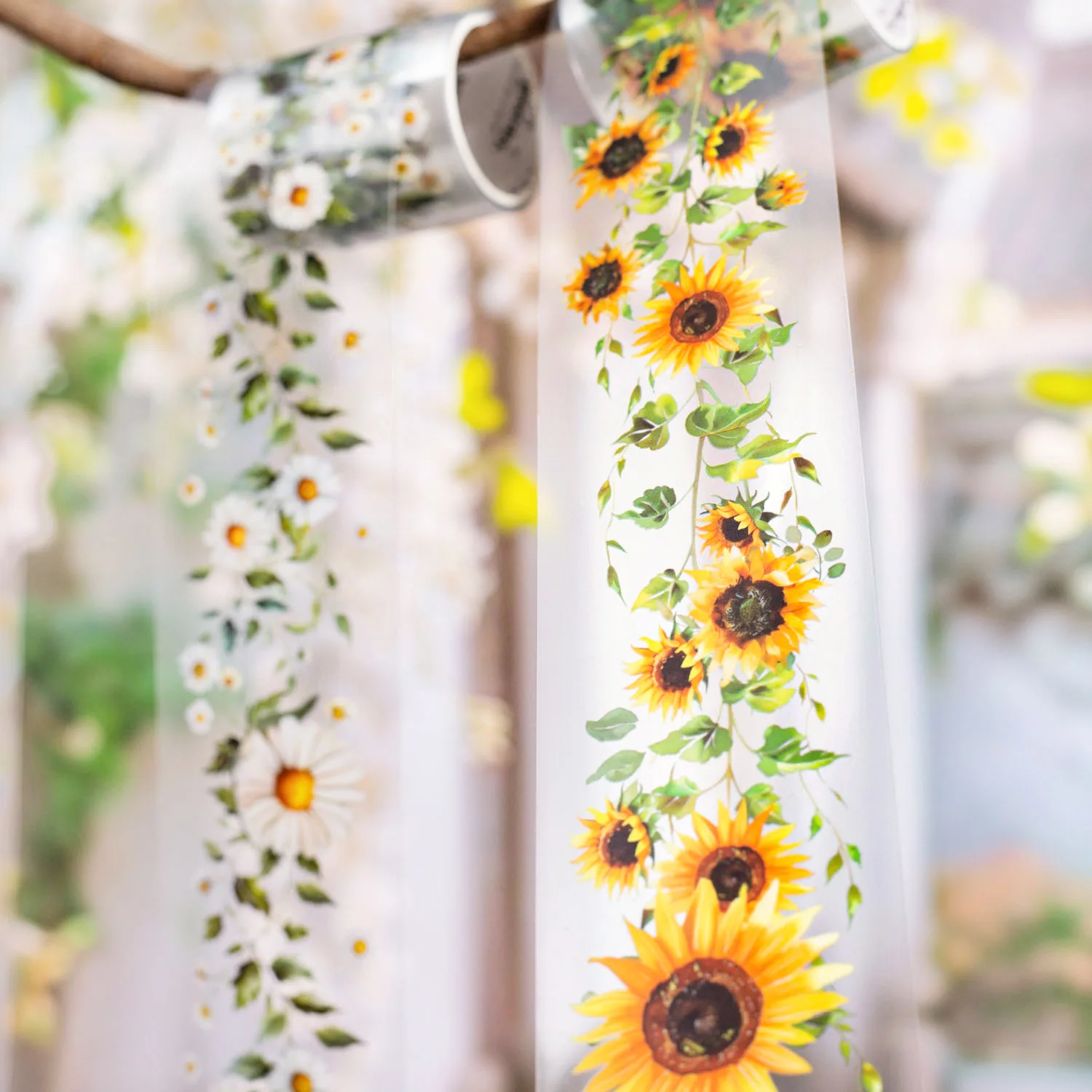 

1pcs/1lot Decorative Adhesive Tapes branch and vine, flower shadow Junk Journal DIY Paper Japanese Masking Scrapbooking Stickers